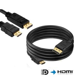 Resim Aldım Geldi Displayport To HDMI Kablo - Ses Görüntü Çevirici Kablo 