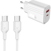 Resim Noktaks Samsung C5 Pro/c7 Pro/c9 Pro Uyumlu Şarj Aleti Kablo ve Başlıklı Set 20W Pd To Type-C - PL07 