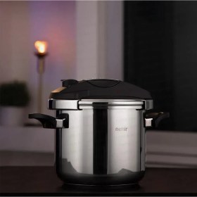 Resim Hype Store Nehir Silver Matik Paslanmaz Çelik 7 Litre Düdüklü Tencere 