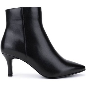 Resim Tamer Tanca Kadın Hakiki Deri Siyah Deri Topuklu Bot 1081 5411 Bn Bot Sk25-26 Sıyah Dr Siyah 