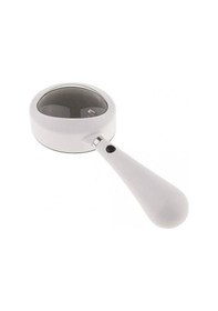 Resim Büro Ev Ofis Hediyesi İçin 60x35mm Işıklı Büyüteç Okuma Çalışma El Büyüteci 