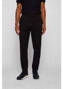 Resim HUGO BOSS JERSEY TROUSERS PAMUK KARIŞIMLI, KAVİSLİ LOGOLU EŞOFMAN Siyah 