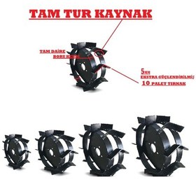 Resim Dalaz, Bartech 300 Çapa Makinası Uyumlu Çelik Teker Takımı 