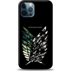 Resim Marselit Apple iPhone 13 Pro Uyumlu Attack On Titan Telefon Kılıfı 