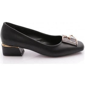 Resim Dgn 4874 Kadin Tokali Topuklu Ayakkabi Siyah 