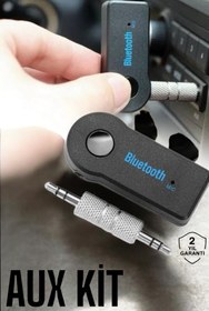 Resim budukkanda Kablosuz Bluetooth Aux Araç Kiti Siyah Hafıza Kartlı 