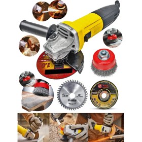 Resim Proxtech Full Set Metal Şanzuman Bakır Sargılı Bhd Avuç Içi Taşlama Demir Metal Kesme Makinesi Sprel 115 mm 