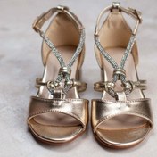 Resim Kız Çocuk Topuklu Ayakkabı Gold 