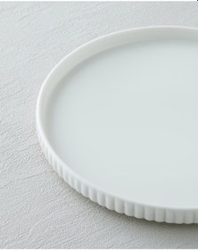 Resim English Home Lunara Porselen Pasta Tabağı 20 Cm Beyaz Beyaz 