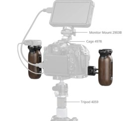 Resim Smallrig 5238 Ahşap Arrı Bağlantılı Yan Tutamak 