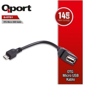 Resim Qport Q Otg1 Otg To Micro Usb Çevirici 