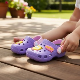 Resim Gezer Kız Çocuk Figürlü Bebe Sandalet Terlik ( Dar Kalıptır ) 