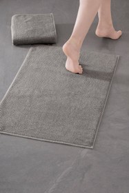 Resim Pana Bathmat 404 - 2 Adet 50x75 cm Premium Ayak Havlusu - Antrasit 