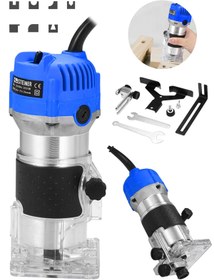 Resim STEİNER Germany Technology 3000 W 6 Kademe Devir Ayarlı Formika Traşlama Freze Makinesi 6 Mm Pens Mv 