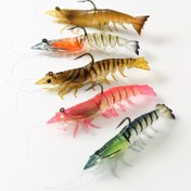 Resim 5 adet Paket Kurşun Shrimp Lure Yumuşak Yem 7cm9cm Büyük Karides Sahte Yem Dudak Siyah Bass Balıkçılık Malzemeleri 