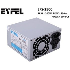 Resim Eyfel EFS-2500 250W Peak 12 cm Fan Atx Power Supply 