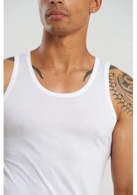 Resim Premıum Underwear Erkek Beyaz Spor İç Giyim Atletleri 95899358 Beyaz 