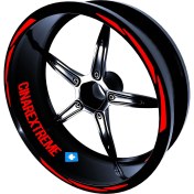 Resim Çınar Extreme 3 Parça Tasarımlı Bayrak Kırmızı Jant Şeridi Sticker Çınar Extreme 