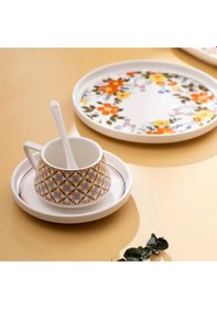 Resim Emsan Teraryum Multicolor 32 Parça 6 Kişilik Kahvaltı Seti Çok Renkli 