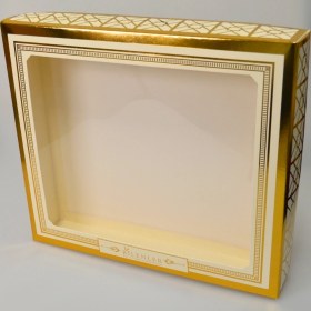 Resim Asetat Pencere Kapaklı Hediye Kutusu Büyük Boy 27x31x5 Cm Sunum Kutusu 