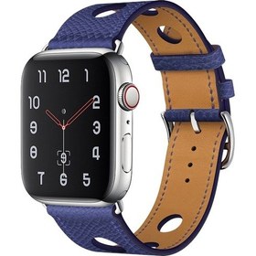 Resim iOS Uyumlu Watch Serisi İçin Pu Silver Tooke Saat Kayış 9 & 8 Ve 7 41mm / Se 3 & Se 2 & 6 & Se & 5 & 4 40mm / 3 & 2 & 1 38mm 