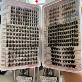 Resim Büyük Kapasiteli Bebek Gözü, Saf El Yapımı Kedi Gözü Karışık Paket Sahte Kirpikler Çoklu Stiller, Kombinasyon DIY Tek Kirpikler, Doğal Görünüm, Kirpik Genişletme Makyajı 