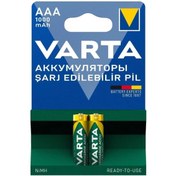 Resim Genel Markalar Nı-mh 1.2 Volt - 1000 Mah Hr03 Aaa Şarjlı 2li Ince Kalem Pil 