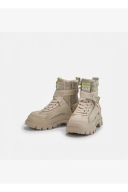Resim Buffalo Kadın Oxford ( Klasik) 1622065 ASPHA COM1 - VEGAN NUBUCK/NYLON - Beige 