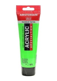 Resim Talens Amsterdam Akrilik Boya 120 Ml. 672 Reflex Green Fosforlu 