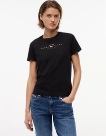 Resim Tommy Hilfiger TJW REG US LINEAR SS TEE Gömlek Kadın 