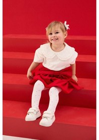 Resim Defacto Bebe Yaka Penye Tişört Kız Bebek G9983a526smwt16 Beyaz-wt16 