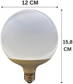 Resim Osaka LED Ampul, 20W (120W), 3000K Sarı Işık, E27 Duy, 3 Adet 