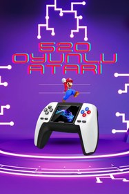 Resim Kablosuz Oyun Konsolu Atari Game Stick Retro Konsol 520 Oyunlu 