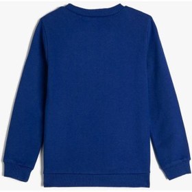 Resim Koton Erkek Bebek Sweatshirt Dinozor Baskılı Bisiklet Yaka Uzun Kollu Şardonlu Pamuklu 001 