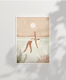 Resim Çerçevesiz Poster Ay Işığında Teslimiyet 