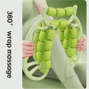 Resim 360° Sarma Masaj Tekerleği, Bilek Kası Rahatlatma ve Bacak İnceltme için - Ergonomik Tutma Kolu, Dayanıklı ABS Malzeme, 3 Renk (Turuncu/Mavi/Beyaz) - Ev Spor Salonu ve Fiziksel Rahatlatma Aracı, Kas Masajı, Dokulu Yüzey, Sağlam Yapı, Fitness Tutkunları, Kompakt Tasarım, Yüksek Kaliteli Malzeme, Ofis Çalışanları 