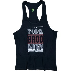 Resim Bluu Unisex Siyah Fitness Gym Tank Top Sporcu Atleti Nybk 