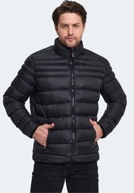 Resim Slazenger HORIZON I Erkek Şişme Siyah Mont & Kaban 