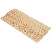Resim Mufunye Lot 100x Barbekü Şiş - 100x Bambu Şiş 40 Cm - Et Ve Fondü Izgara İçin Doğal Bambu Barbekü Çubukları 