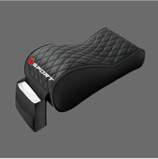 Resim Honeybeeshop 1 Adet Pupu Siyah Pu Deri Kolçak Yastığı Mendillikli Çizilmeye Dayanıklı Ergonomik Tasarım 