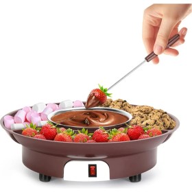 Resim Ipoearthu 10OZ Mını Elektrikli Çikolata Eritme Potu Çikolata Fondü Çeşmesi Isıtıcı Makinesi Sütlü Çikolatalar Peynir Tereyağı (Ab) (Yurt Dışından) 