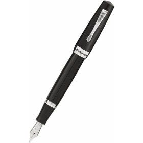 Resim Montegrappa Elmo 02 Jet Siyah Dolma Kalem Ise2R3Ac 