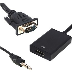 Resim Powermaster Pm 18637 Vga Erkek To Hdmi Dişi Dönüştürücü Kablo 