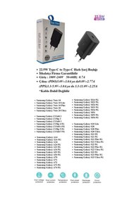 Resim Galaxy Z Fold 2 Uyumlu 22.5W Type-C Girişli Hızlı Şarj Aleti Adaptör - İthalatçı Garantili 