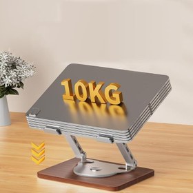 Resim Coverzone Notebook ve Laptop Uyumlu 360 Derece Dönen Stant, Ayarlanabilir Laptop Tutucu, Sağlam Tabanlı, Yüksekliği Ayarlanabilir Tutucu, Notebook Stant 1062M 