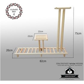 Resim Kedikulübesi Raf - Dekorasyon Rafı - Çiçeklik - Saksılık - Stand 