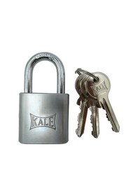 Resim Kale Kd001/10-640 Prinç Asma Kilit 40 Mm Nikel Kaplamalı 