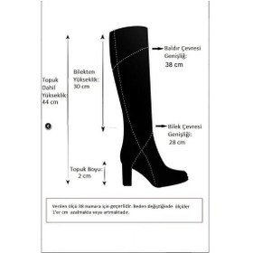 Resim Fox Shoes E726203402 Taba/altın Süet Alçak Topuklu Kadın Çizme Taba/altın-süet 