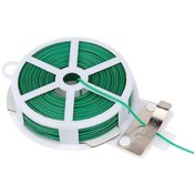 Resim Bitki Sabitleme Teli Esnek Ve Güvenli Bağlama Pratik Bitki Dostu Kendiliğinden Kesici Bıçaklı 50 Metre Tel 