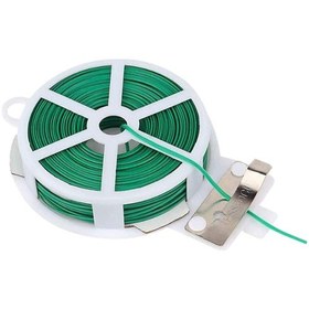 Resim Bitki Sabitleme Teli Esnek Ve Güvenli Bağlama Pratik Bitki Dostu Kendiliğinden Kesici Bıçaklı 50 Metre Tel 